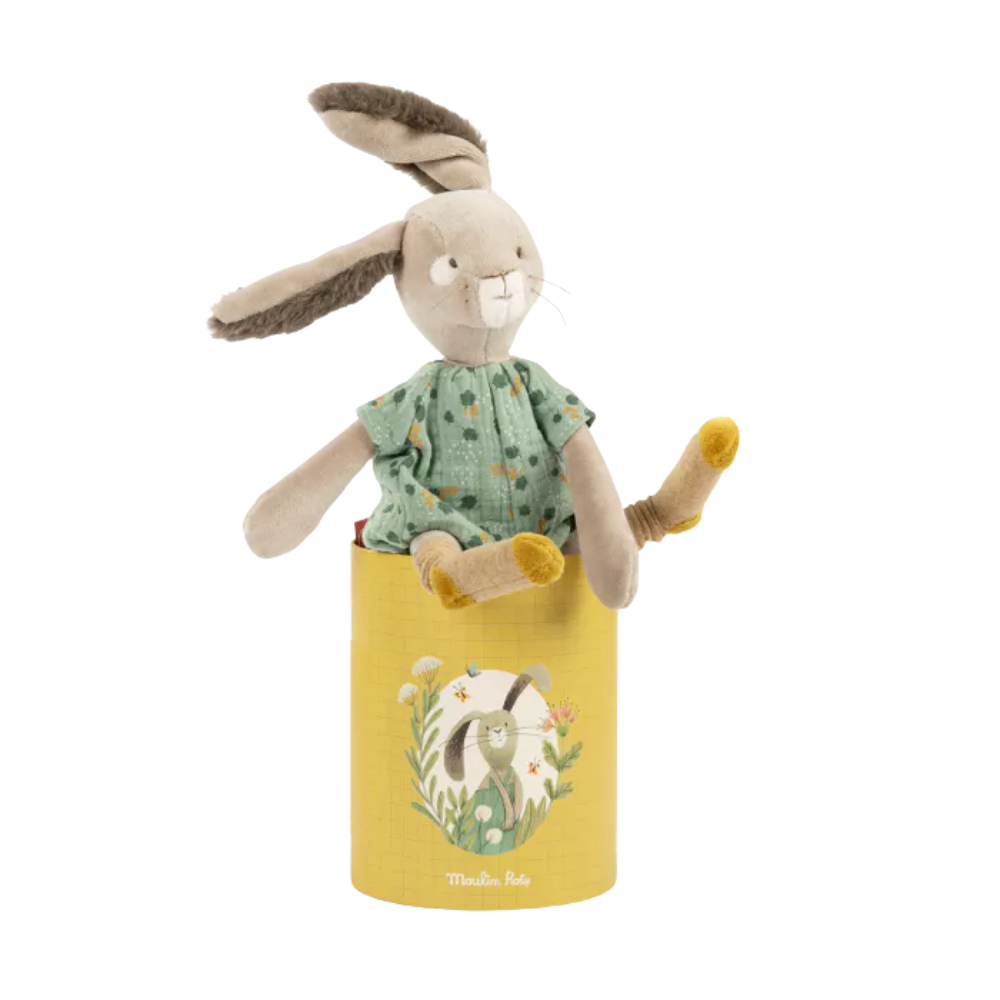 Coelhinho de peluche com caixa de oferta - Moulin Roty