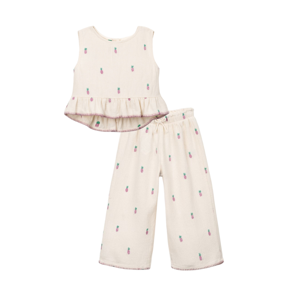 Conjunto de tecido em algodão com estampado - Play Up