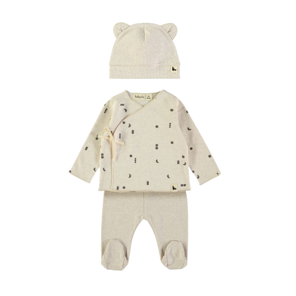 Conjunto recém nascido CIELO ECRU - BABYCLIC
