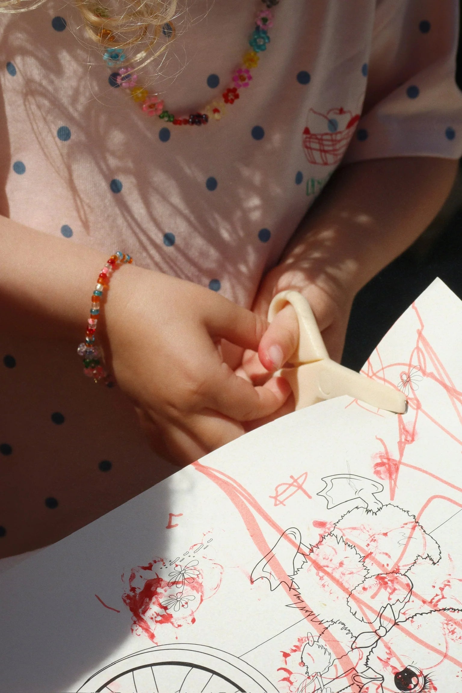 Conjunto colar e pulseira FLOWER FIELD - Konges Slojd