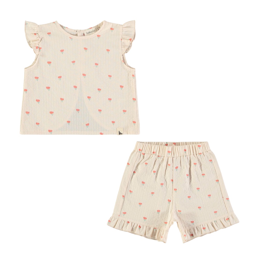 Conjunto POPPIES ECRU - Babyclic