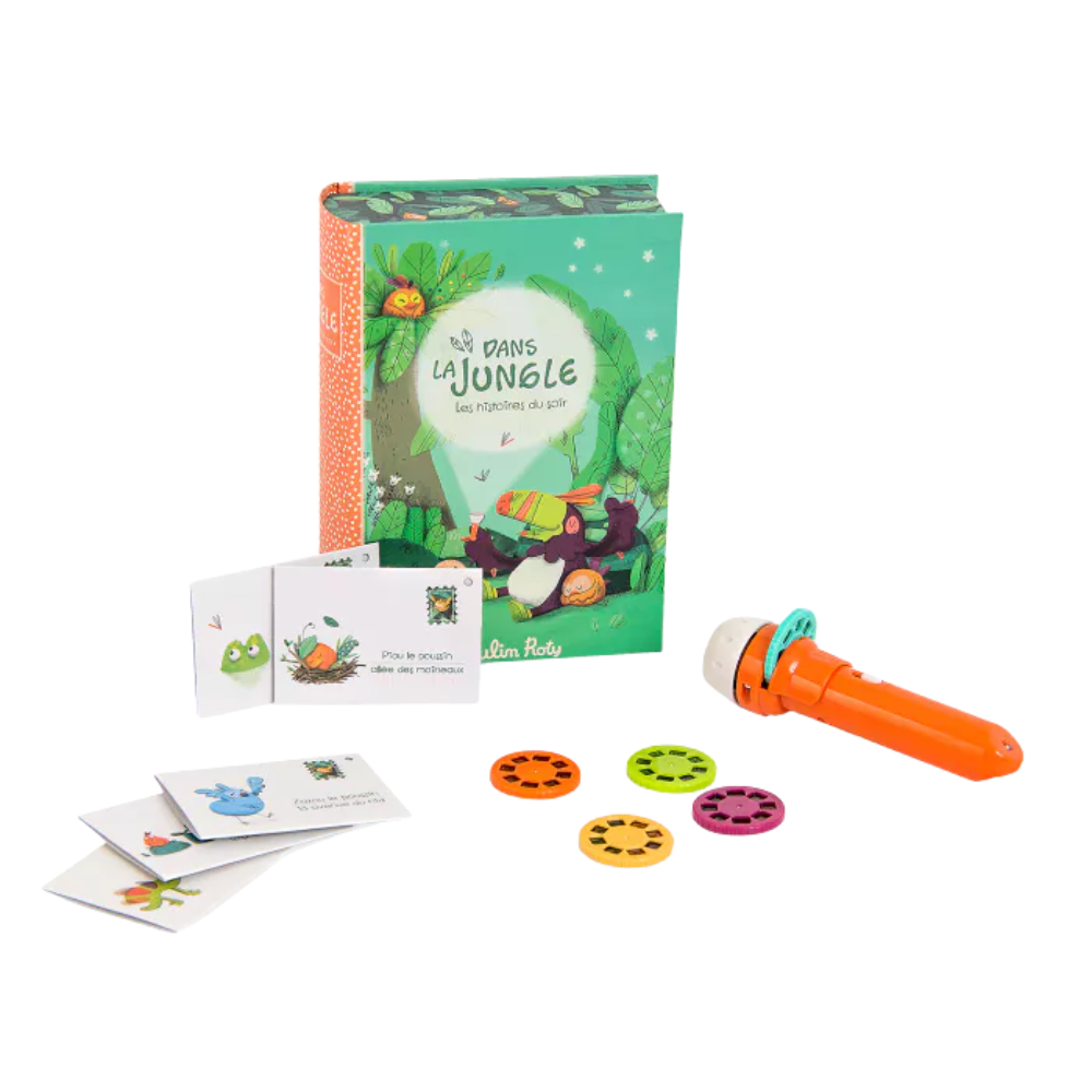 Lanterna de histórias "Dans la jungle" - Moulin Roty