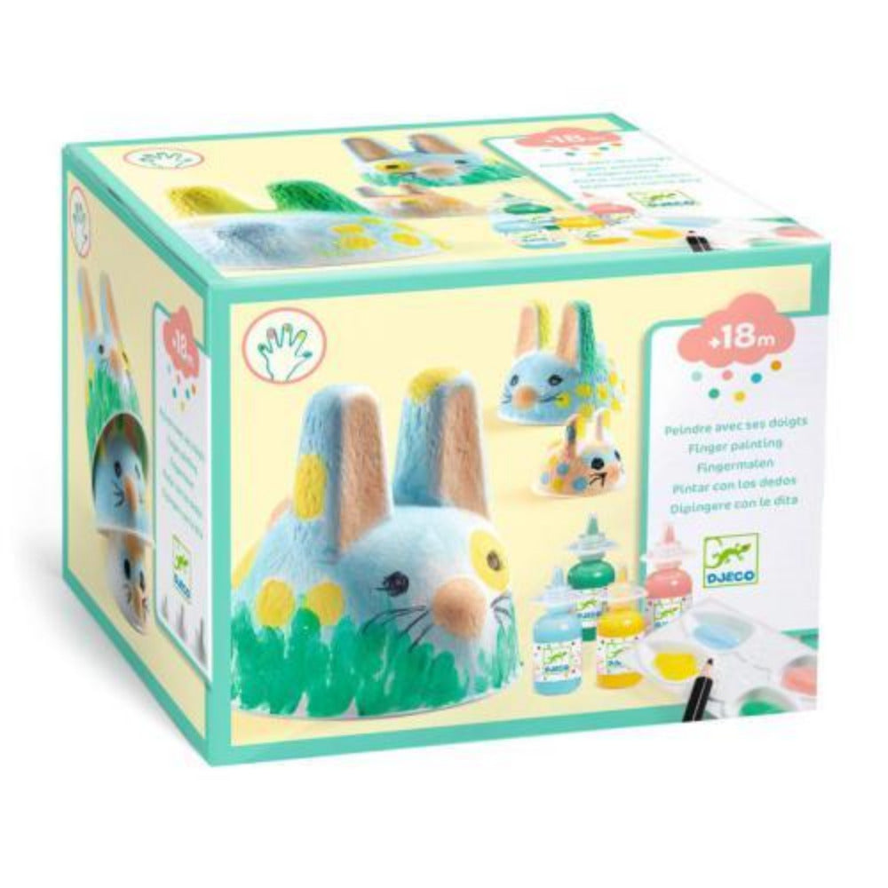 Trio de Coelhos – Pintura c/ os Dedos - DJECO