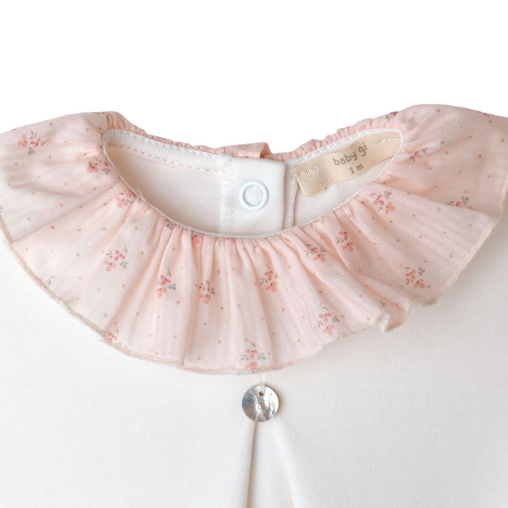 Babygrow com gola folho FLORA - Baby Gi