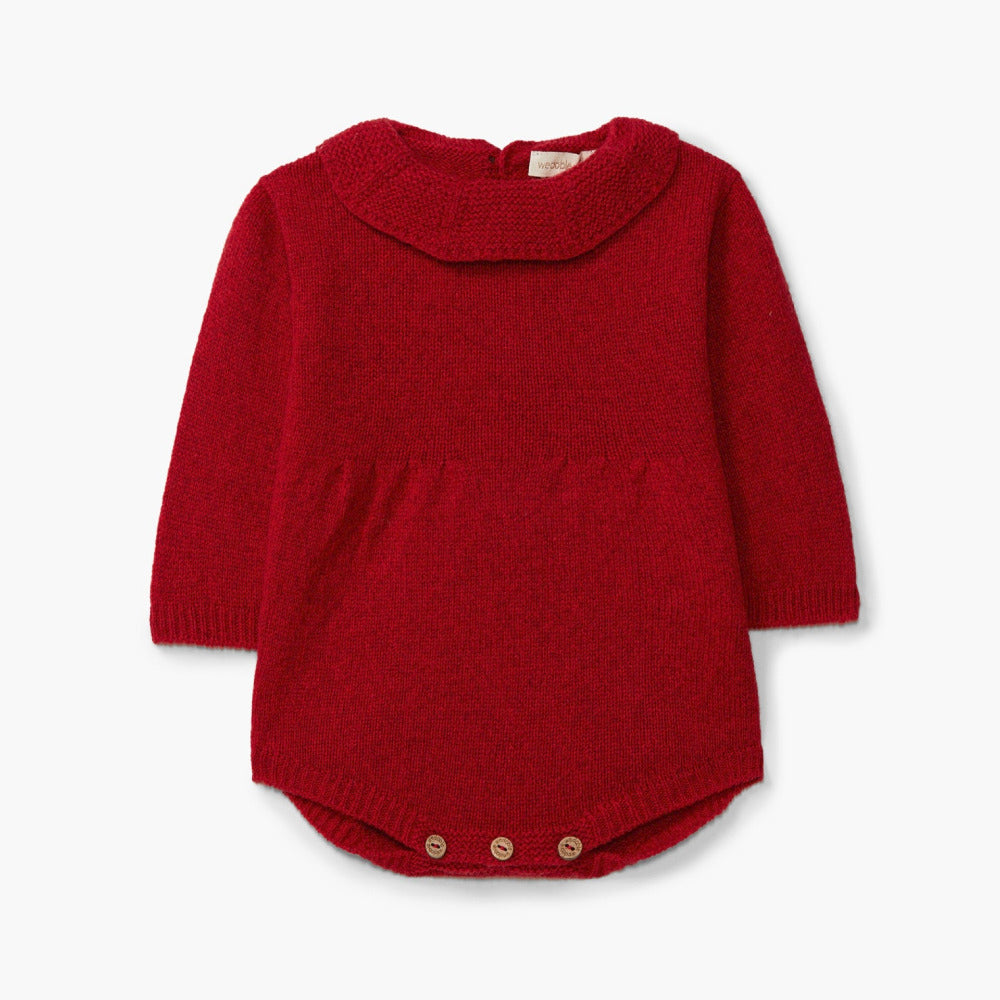 Fofo com folho na gola tricotado em lã merino | YOU ARE SO KIND & SWEET - WEDOBLE