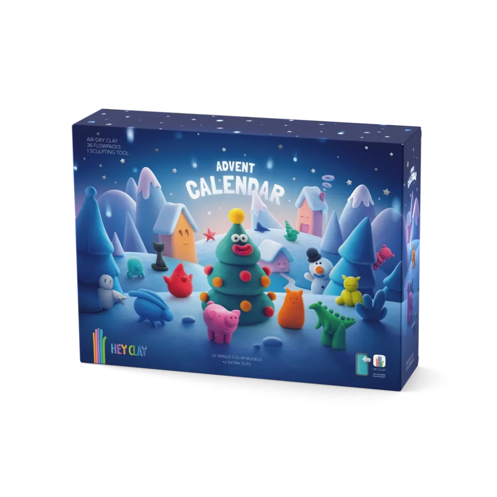 Calendário do Advento – Massas de Modelar Coloridas - HEY CLAY