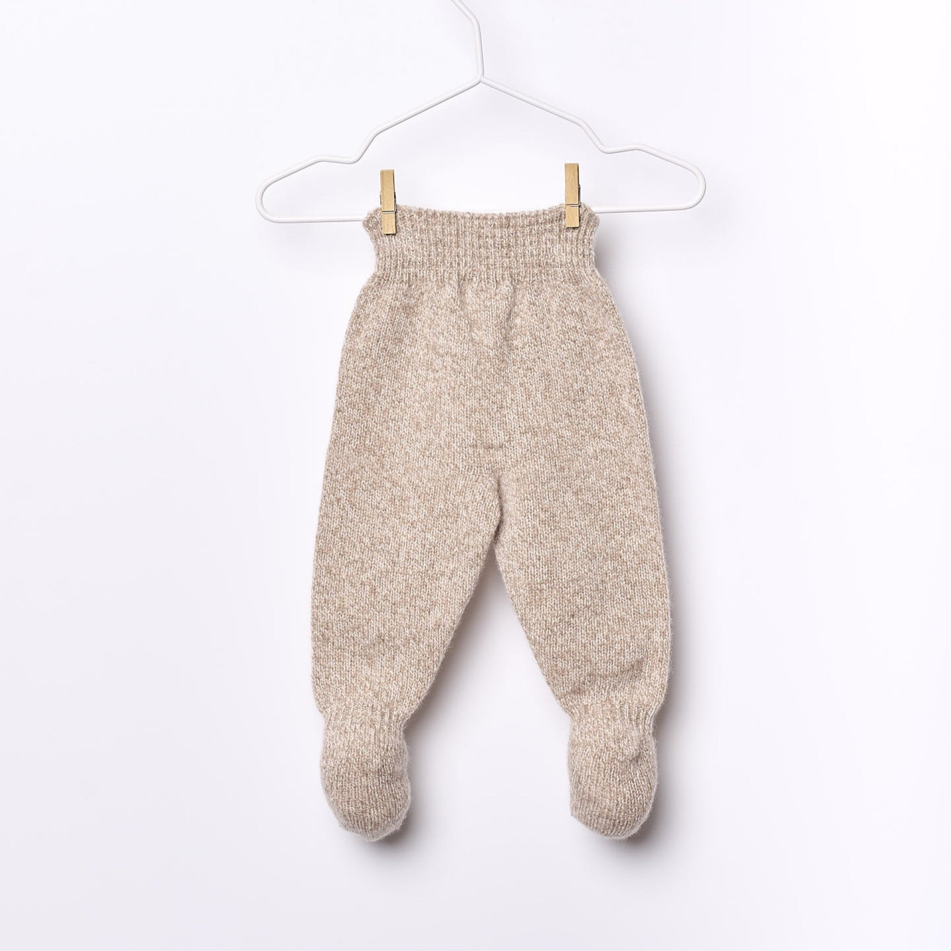 Conjunto com com ursinho tricotada em lã merino | LITTLE TEDDY BEAR - Wedoble