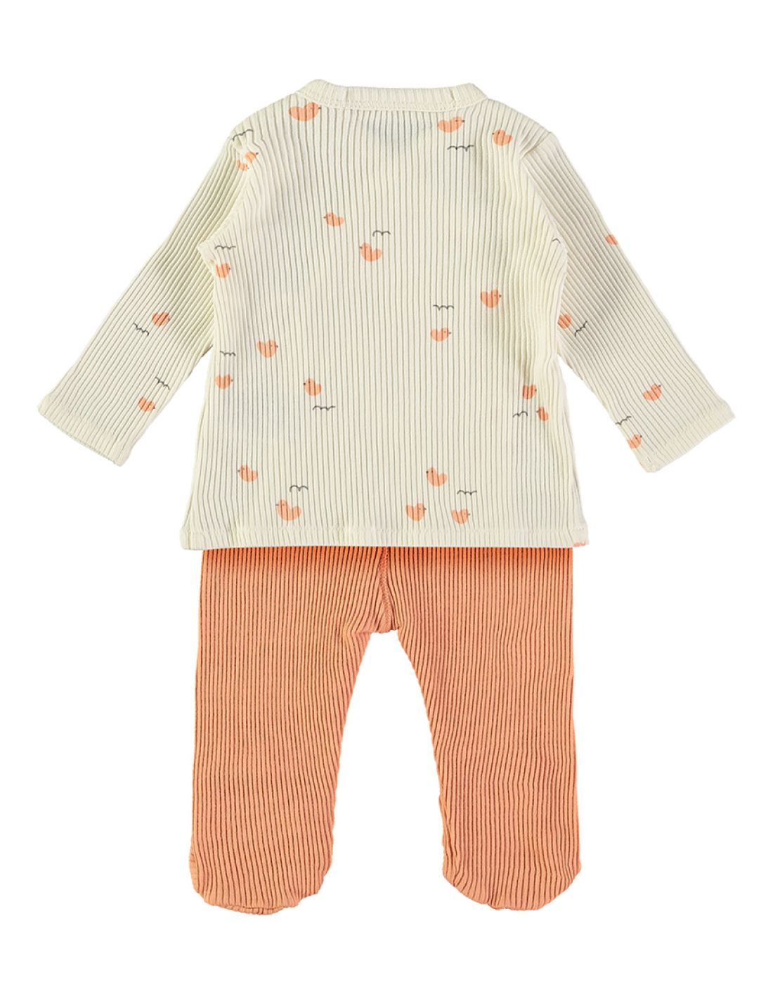 Conjunto recém nascido LOVELY DUCKS APRICOT - Babyclic