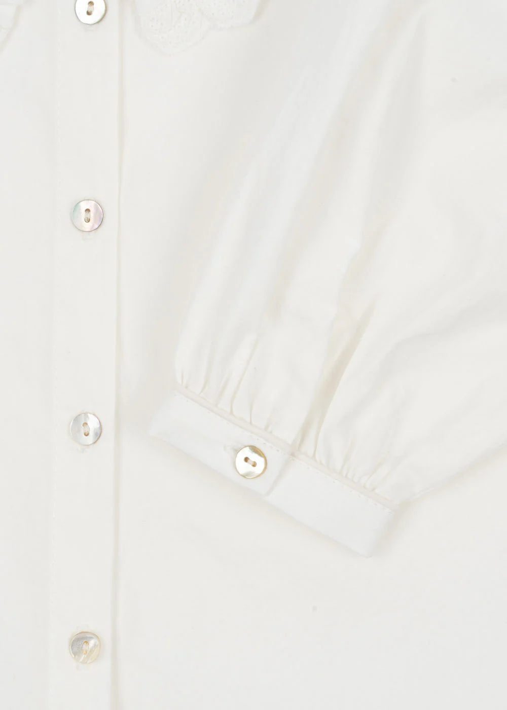 Camisa gola bordado inglês - Konges Slojd