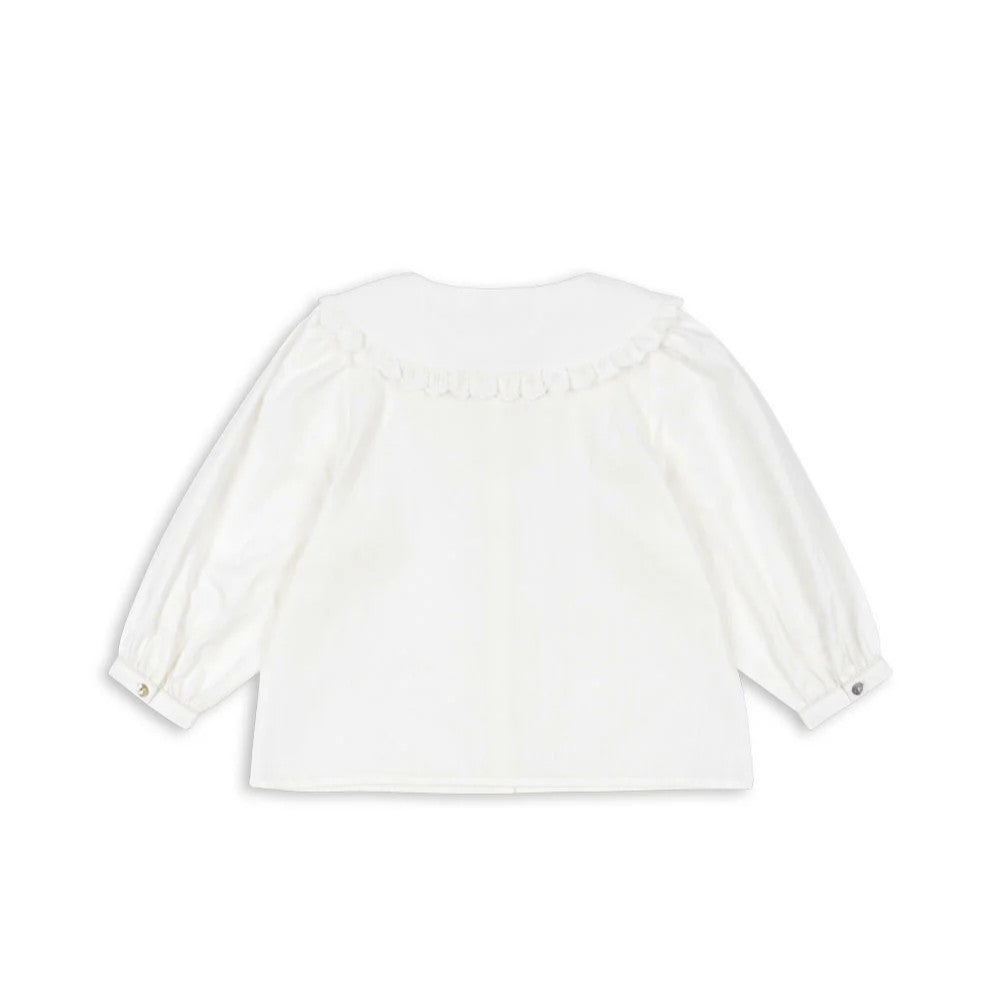 Camisa gola bordado inglês - Konges Slojd