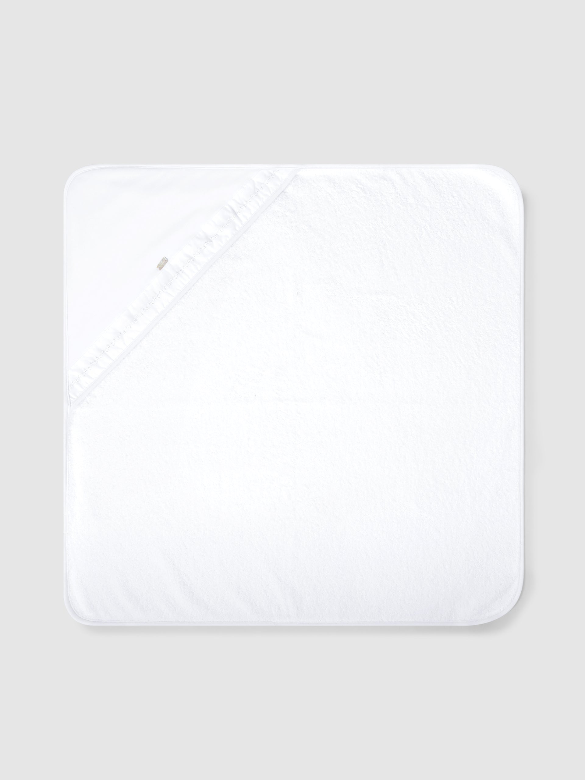 Toalha de banho com detalhe de fita bordada - Laranjinha