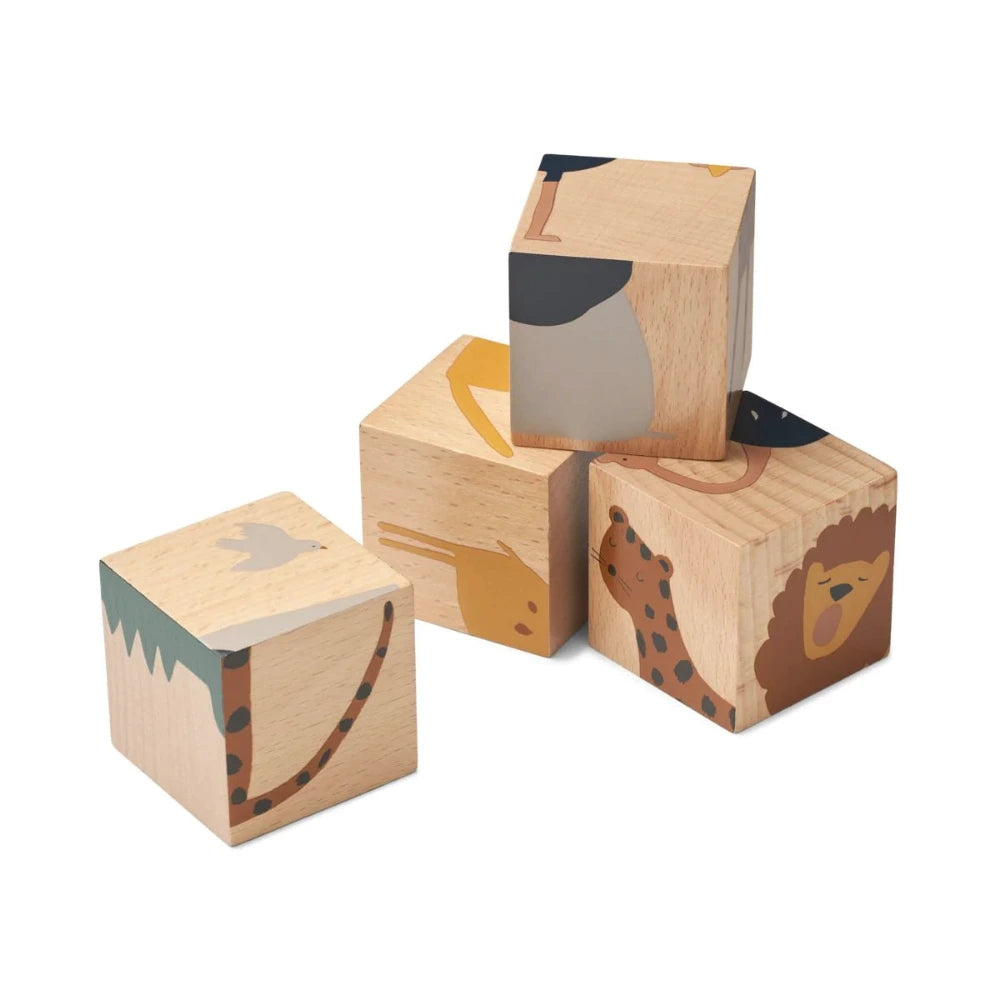 Blocos de madeira AAGE PUZZLE - Liewood