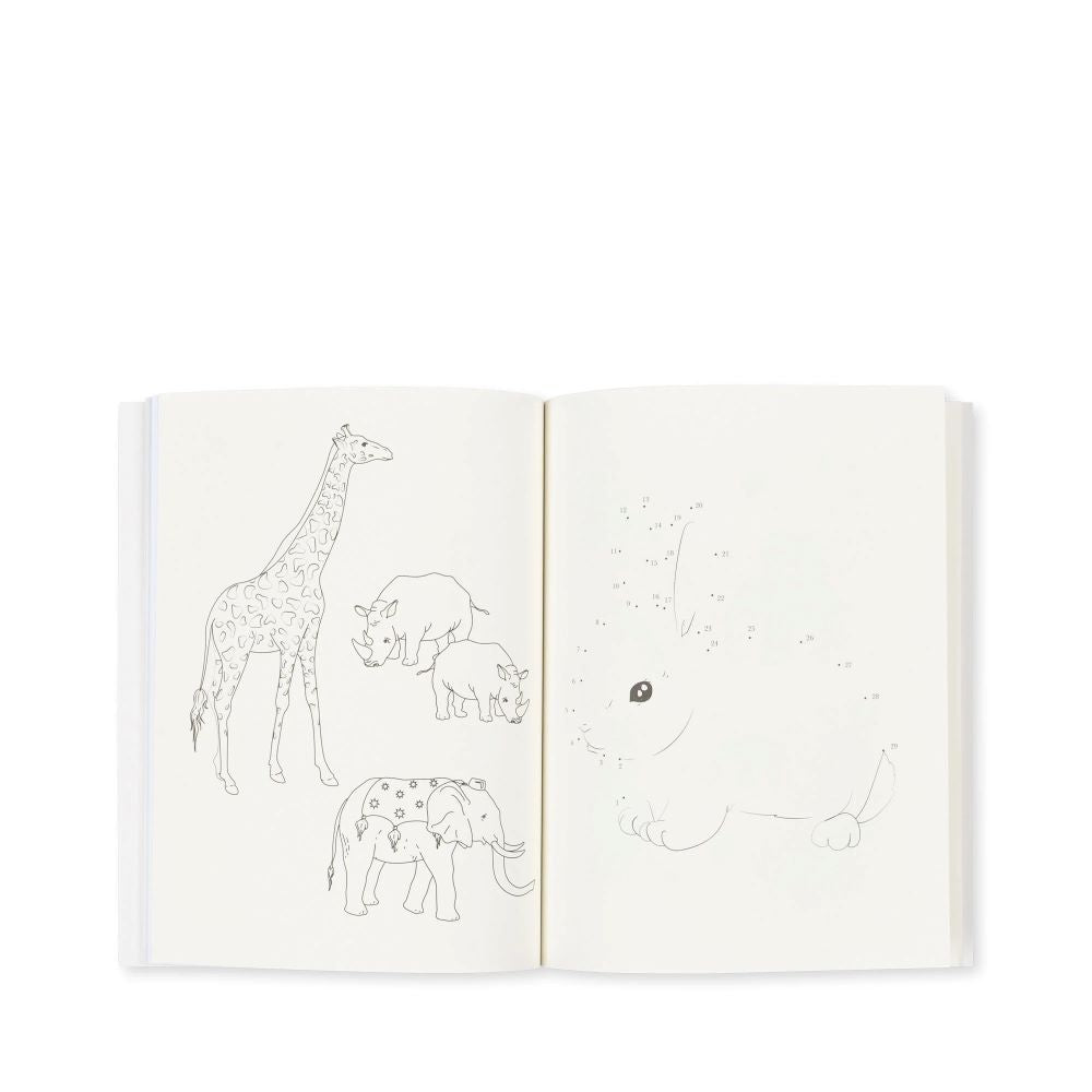 Livro de actividades com lápis de colorir - Konges Slojd