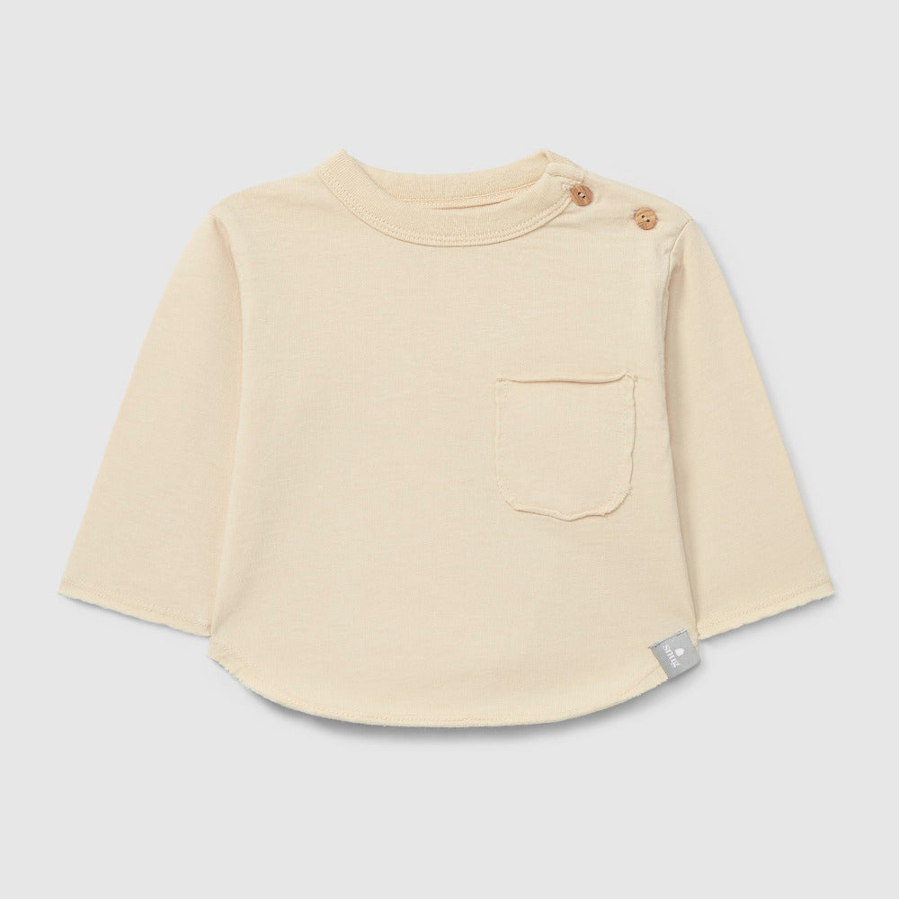 Longsleeve com bolso em algodão orgânico - SNUG