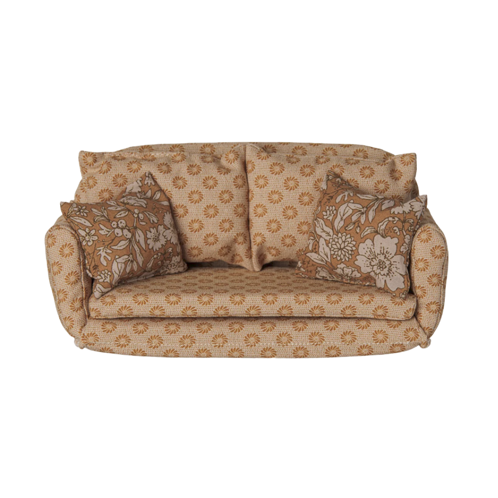 Sofa bed, Mouse, Large - Ocher - MAILEG