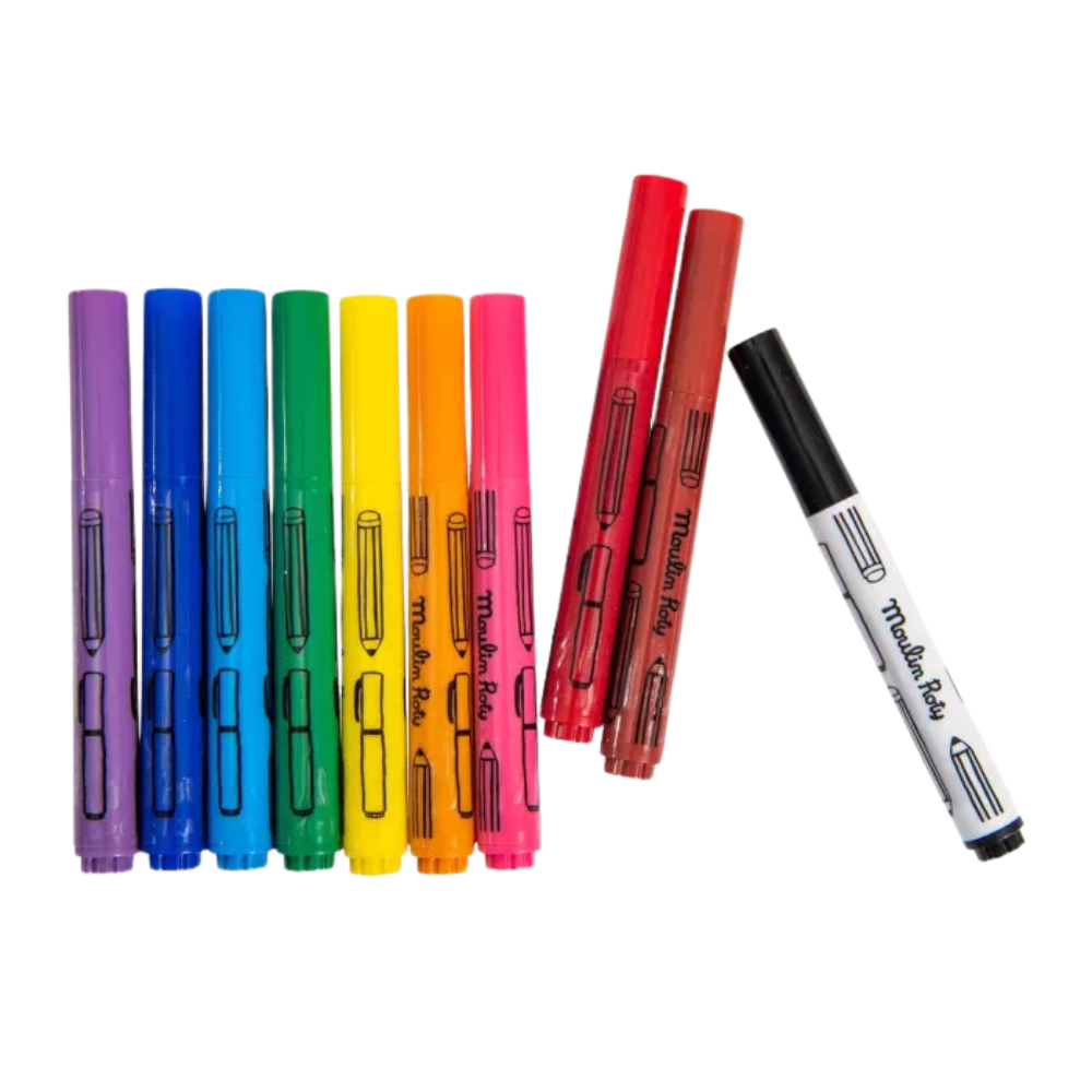 Marcadores de ponta redonda - Moulin Roty