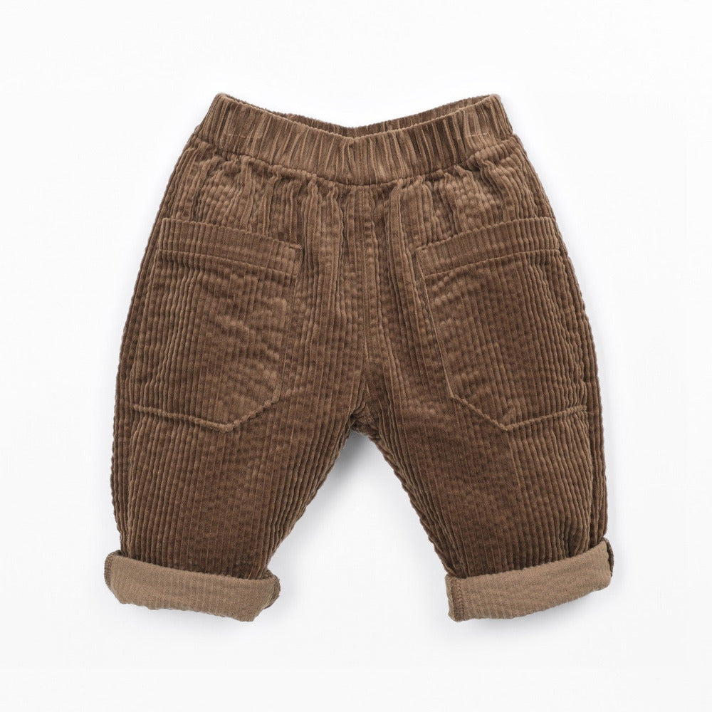Calça de tecido em fibras naturais - PLAY UP