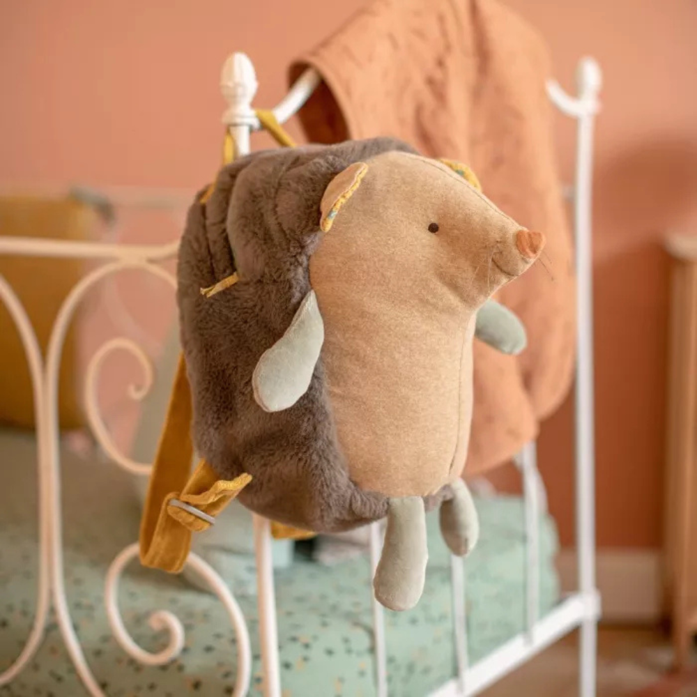 Mochila ouriço de peluche - Moulin Roty