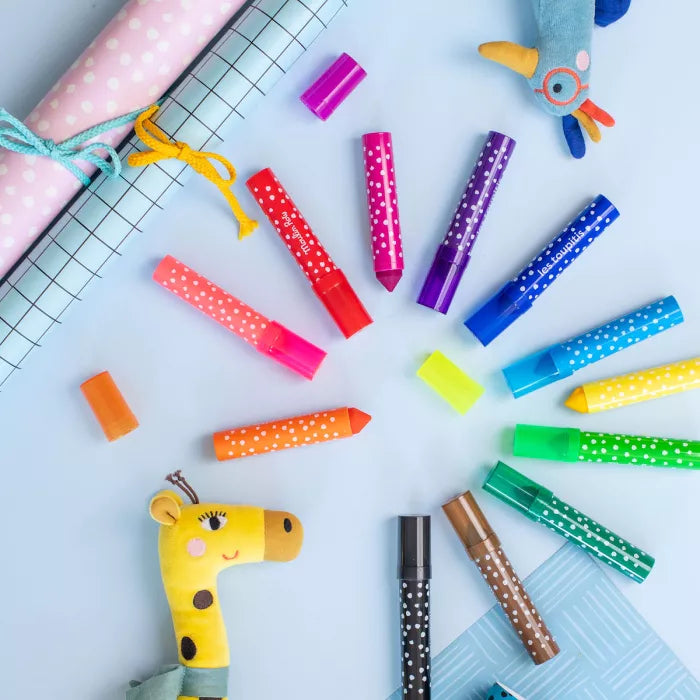 12 marcadores de cor grossos - Moulin Roty