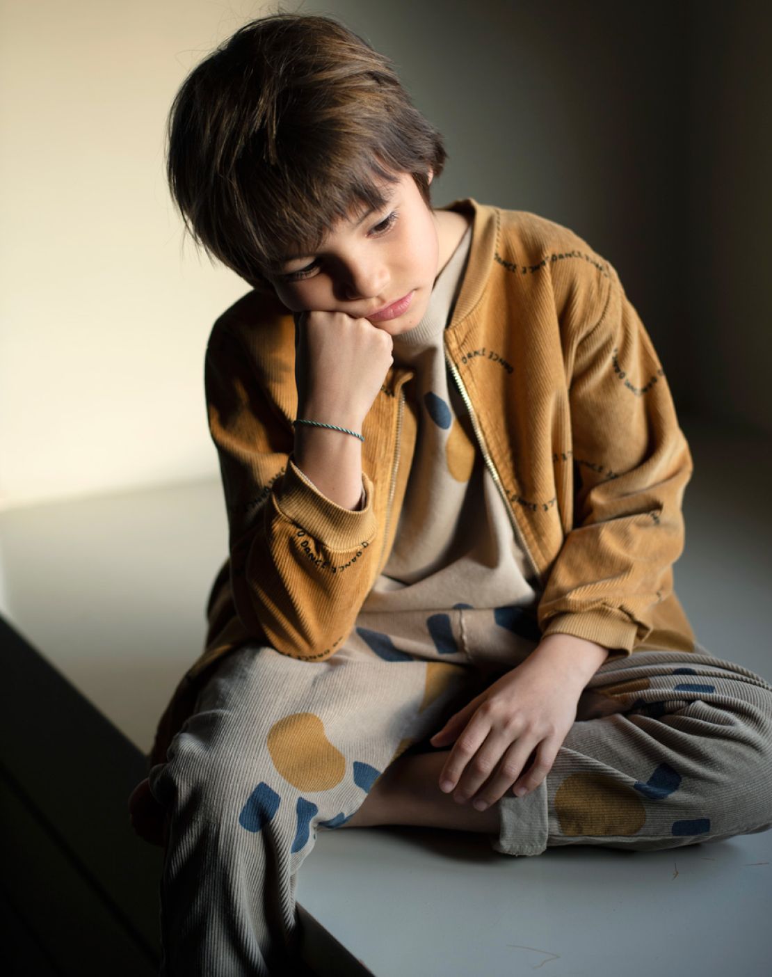 Calça de algodão cardado BIG SUN - Babyclic