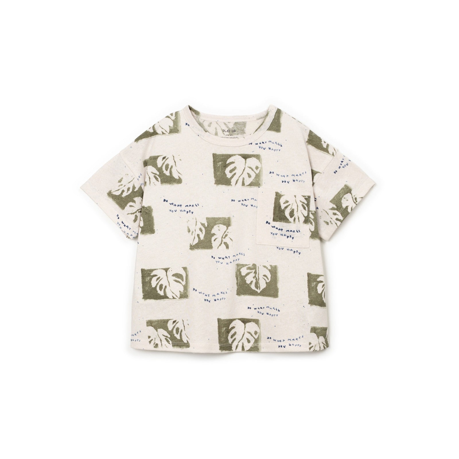 T-shirt com estampado de monstera - Play Up