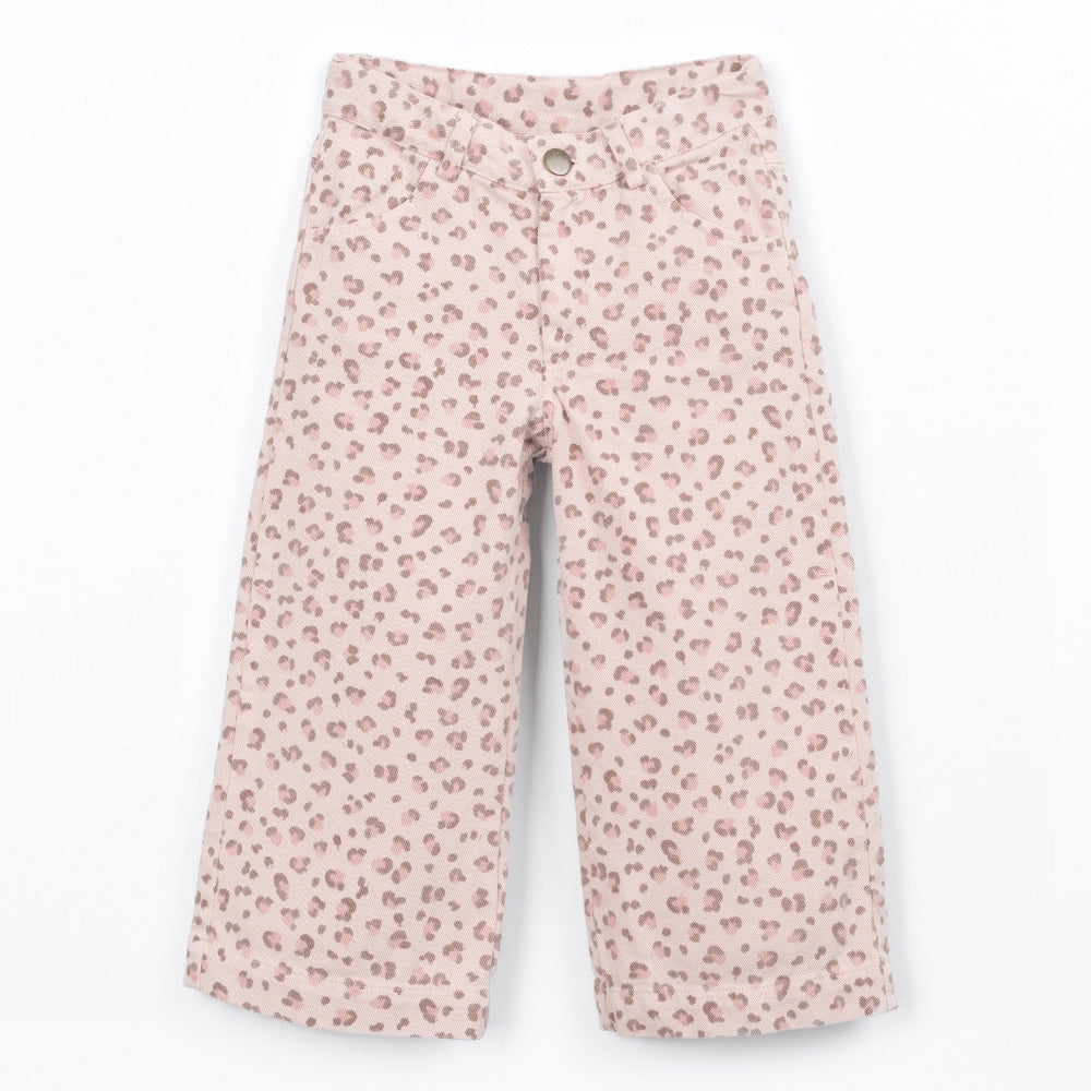 Calças de sarja com estampado animal - PLAY UP