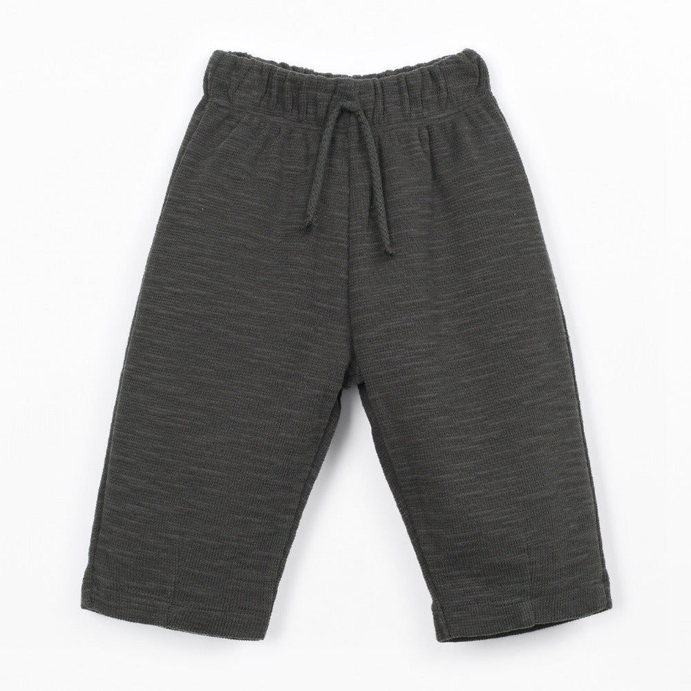 Calça de malha com cordão decorativo - PLAY UP