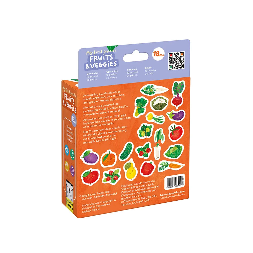 O meu primeiro puzzle FRUTAS & VEGETAIS - Banana Panda