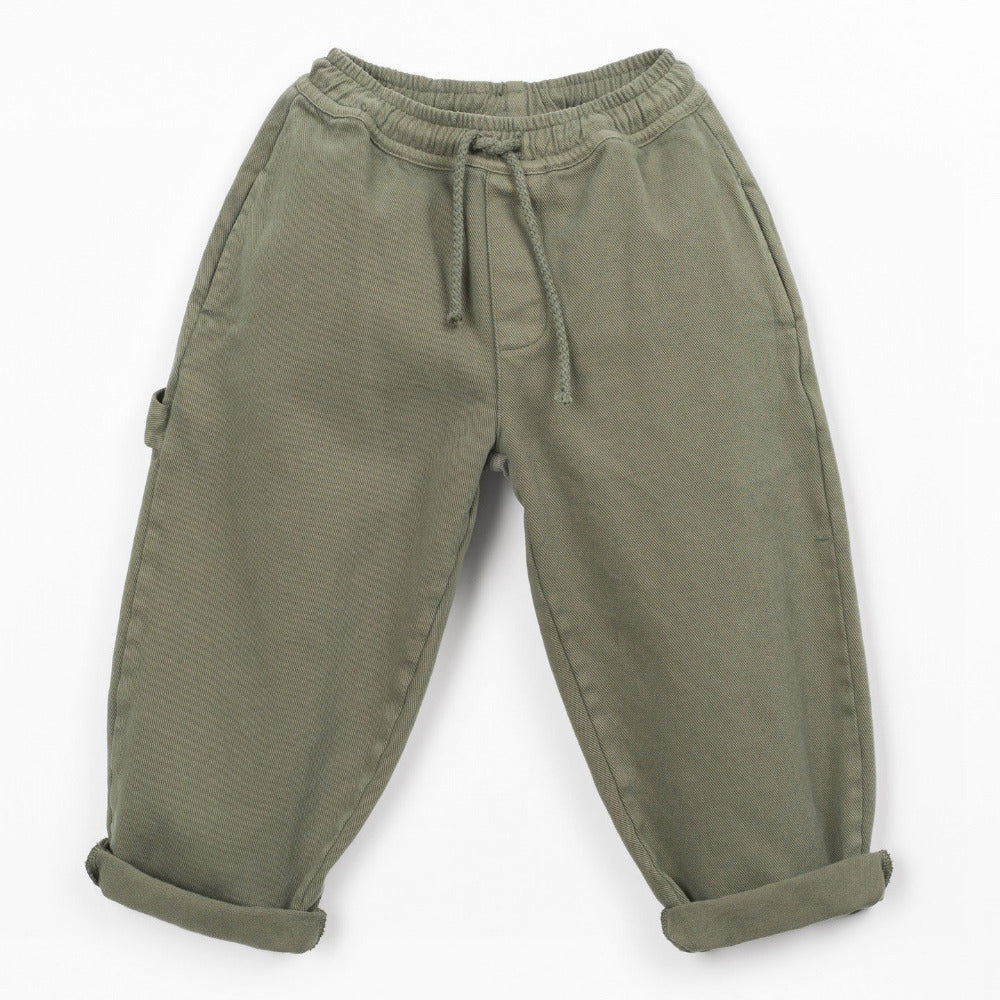 Calça de sarja com cinto ajustável - PLAY UP