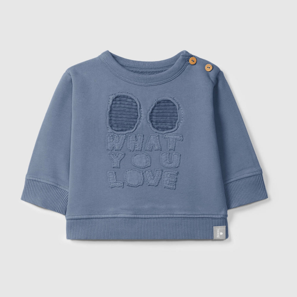 Sweatshirt em felpa 'Do what you love'| Azul - SNUG