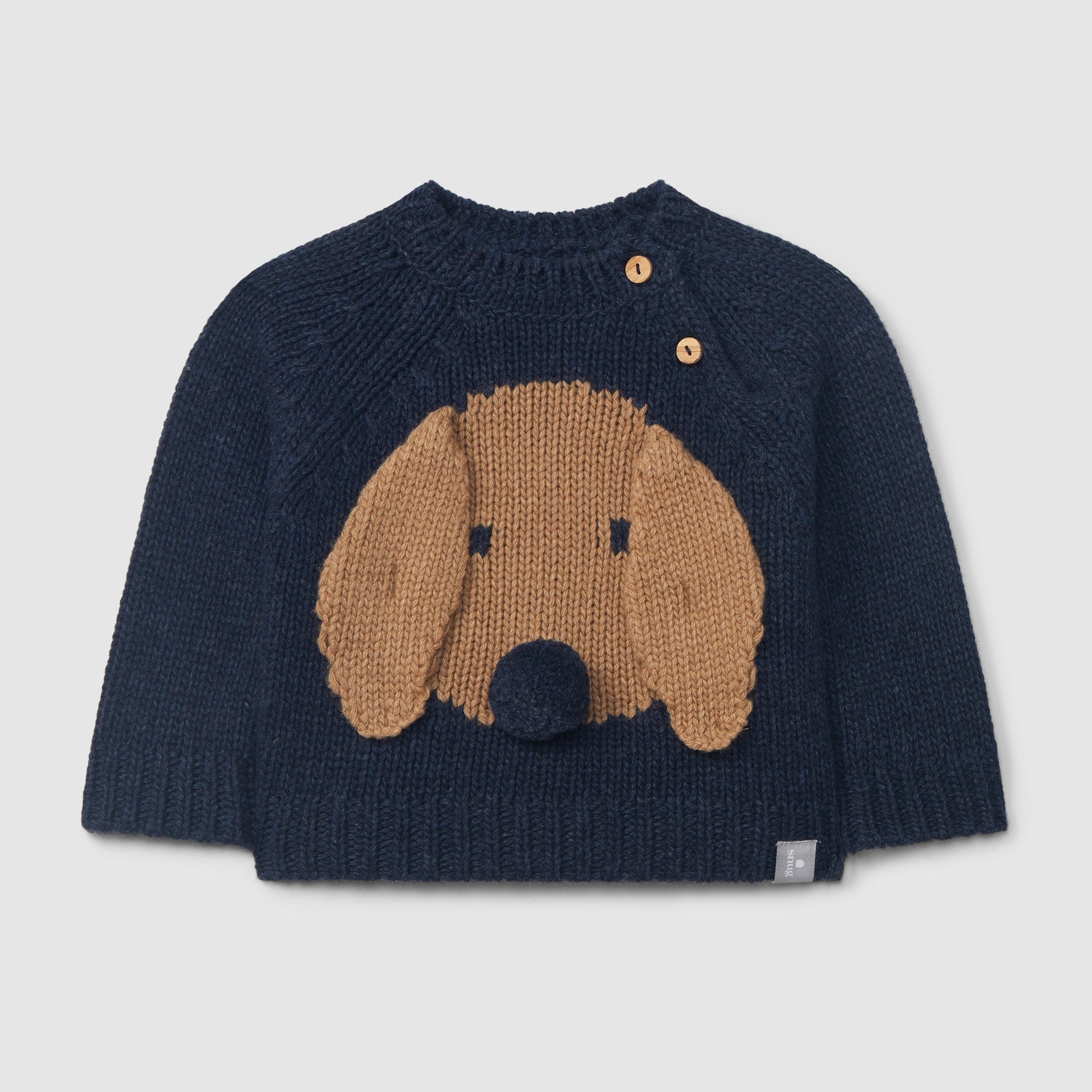 Camisola tricotada jacquard de cão com detalhes em relevo - SNUG