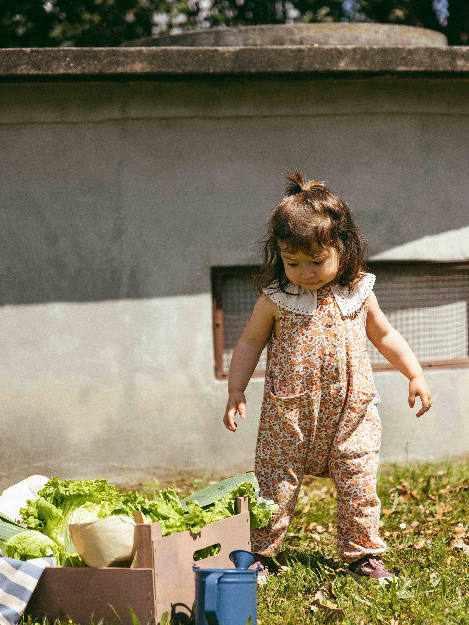 Jardineiras com estampado e gola - Snug