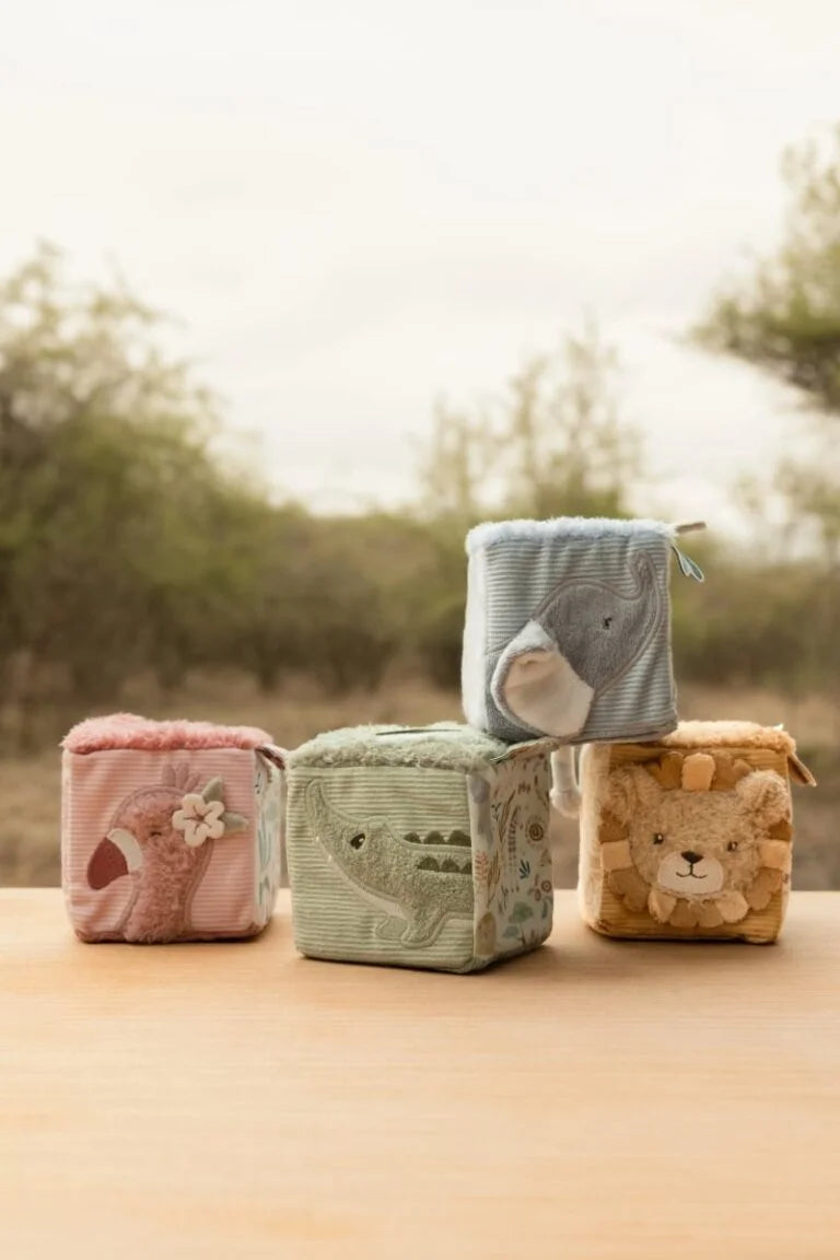 Conjunto de Cubos Macios | Safari Friends - LITTLE DUTCH