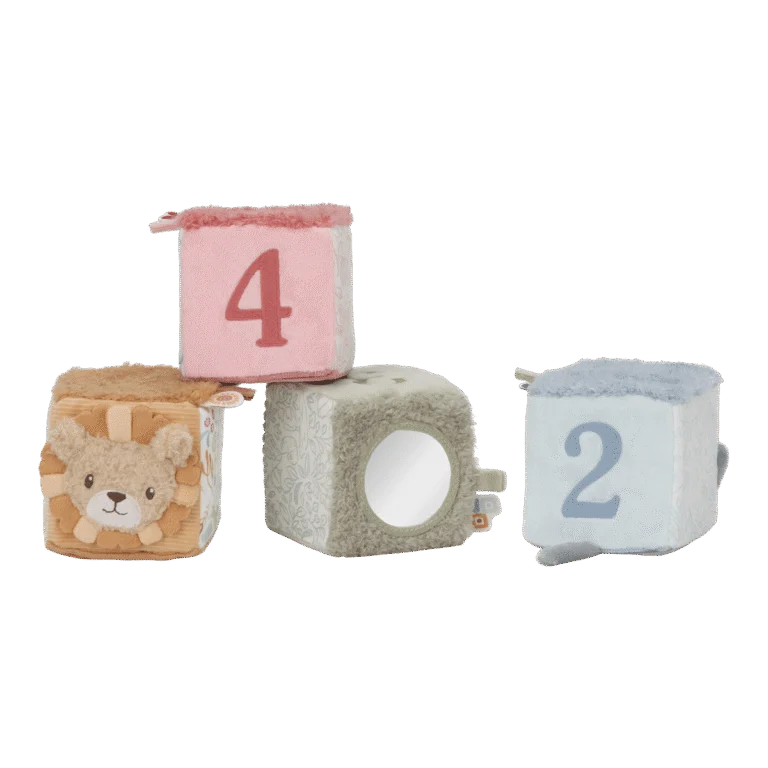 Conjunto de Cubos Macios | Safari Friends - LITTLE DUTCH