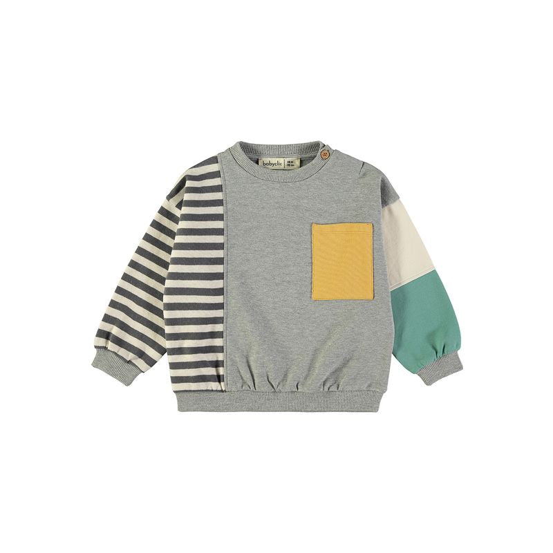 Sweatshirt BLOCKS GREY - BABYCLIC
