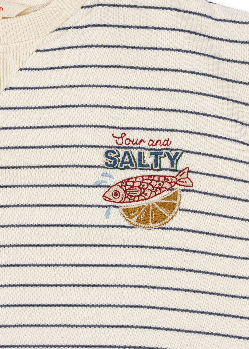 Sweatshirt riscas de algodão AMIO - Konges Slojd