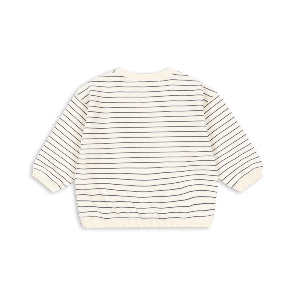 Sweatshirt riscas de algodão AMIO - Konges Slojd