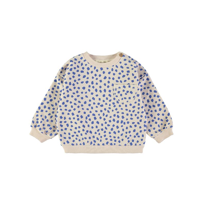 Sweatshirt ANIMAL PRINT ECRU - BABYCLIC