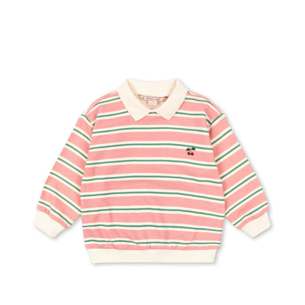 Sweatshirt polo BLUSH STRIPES - Konges Slojd