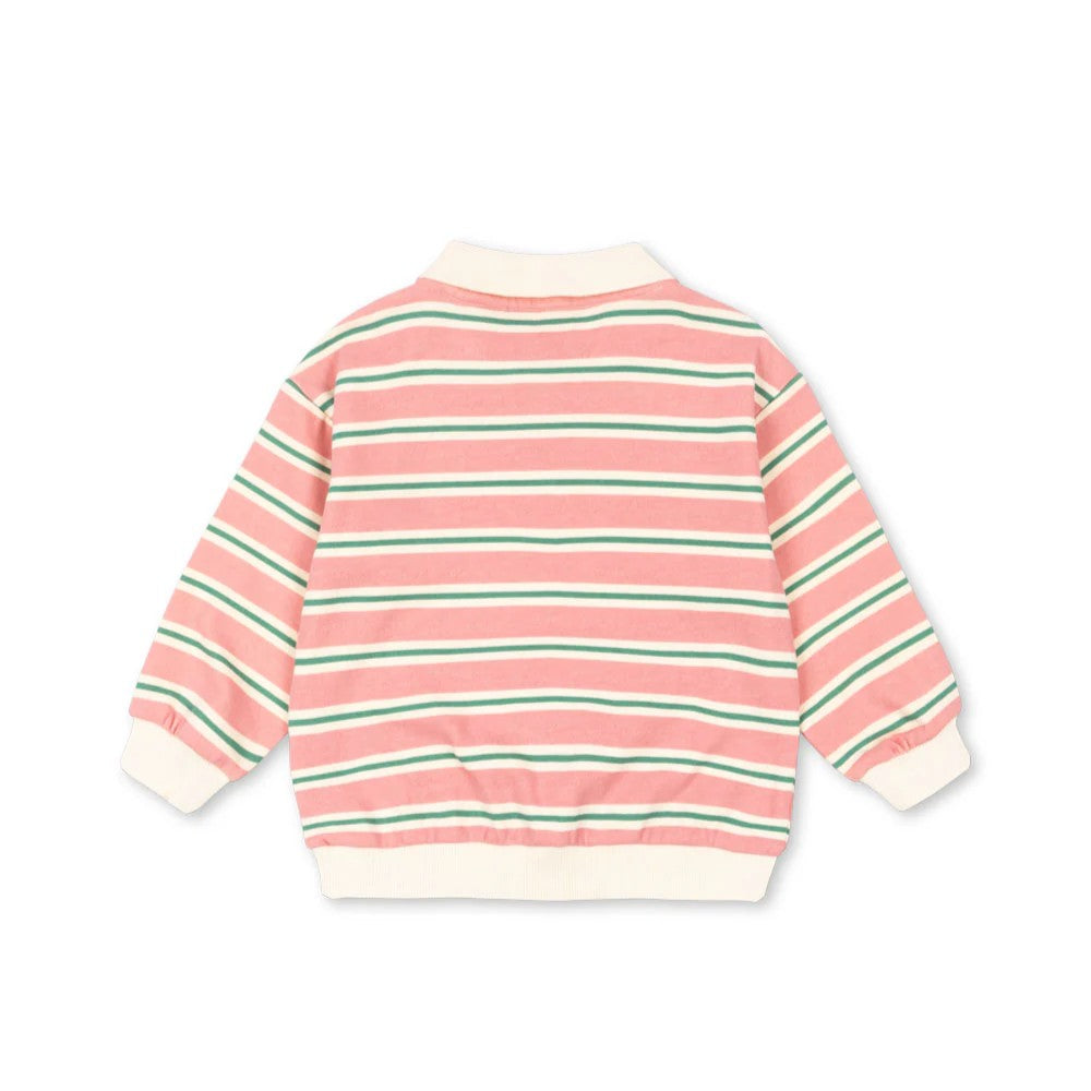 Sweatshirt polo BLUSH STRIPES - Konges Slojd