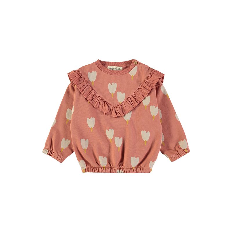 Sweatshirt TULIP BLUSH - BABYCLIC