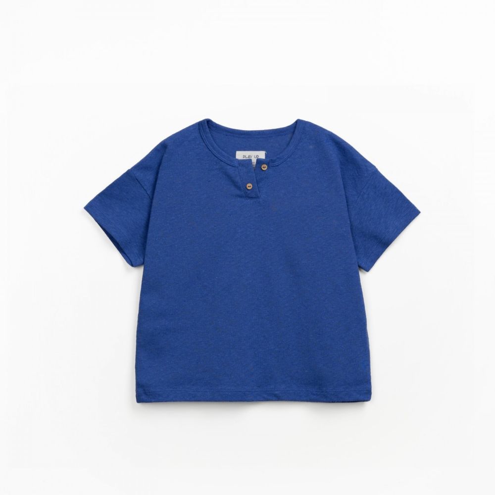 T-shirt de malha com botões de coco - Play Up