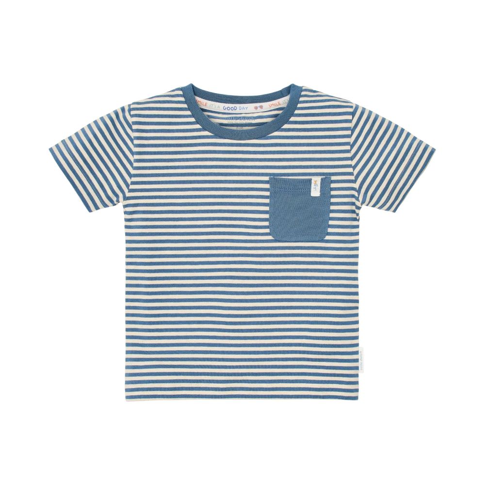 T-shirt riscas com bolso - Little Dutch