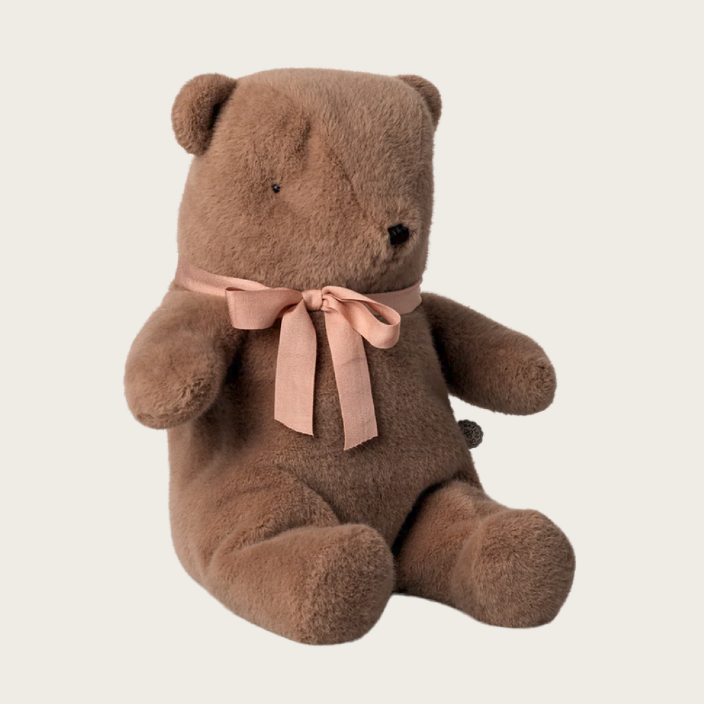 Peluche de Urso Teddy - Castanho Suave - MAILEG