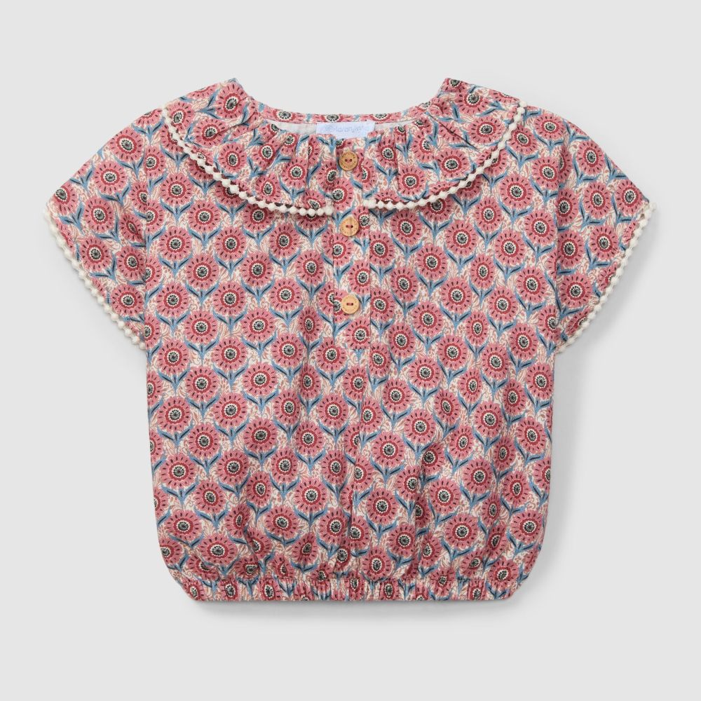 Top floral - Laranjinha