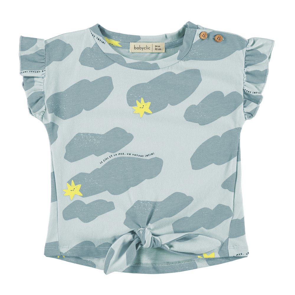T-shirt com nó CIEL AGUA - Babyclic