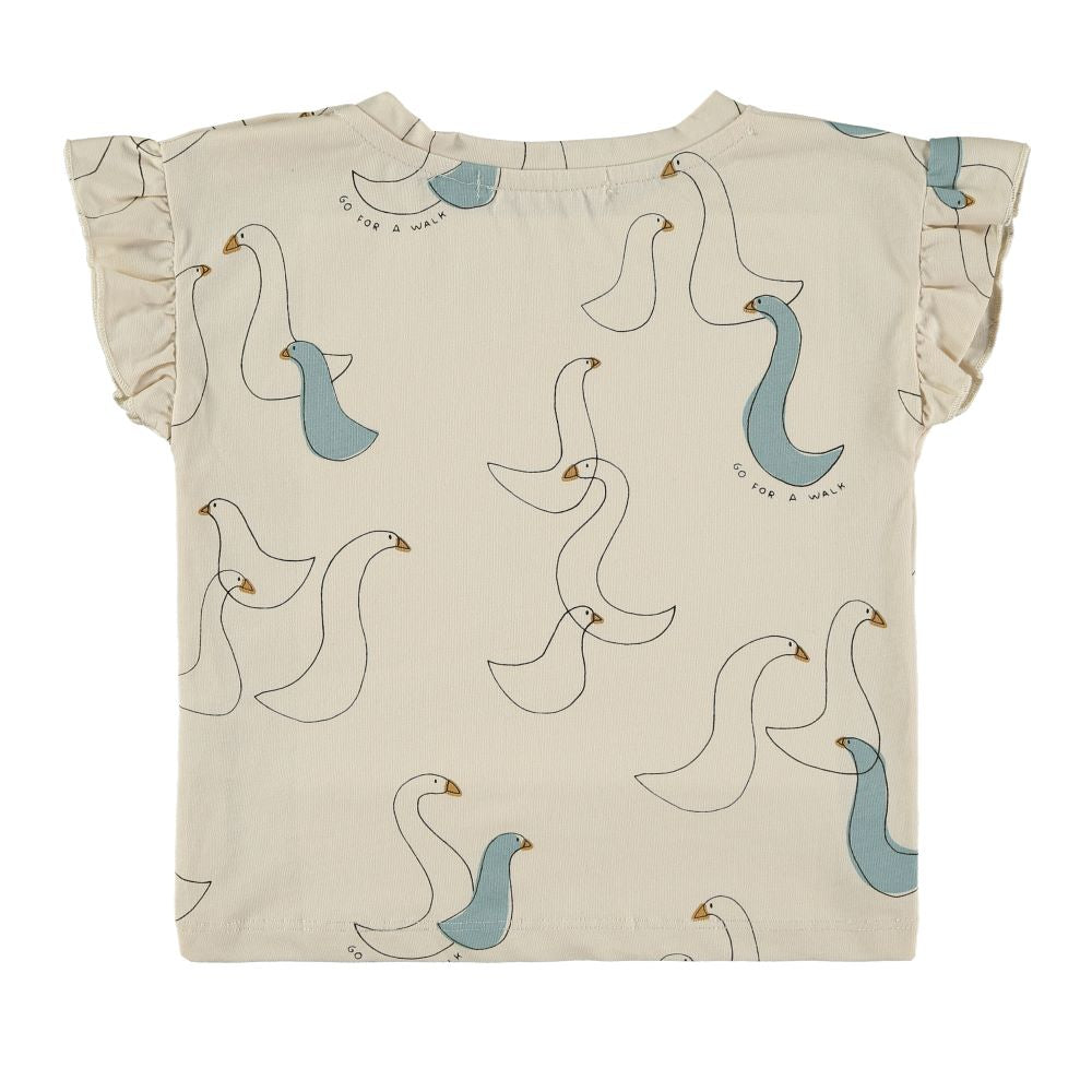 T-shirt com nó GOOSE - Babyclic