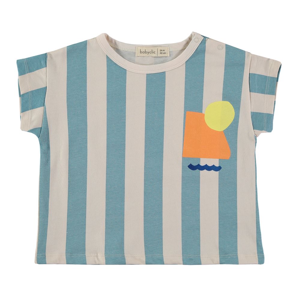 T-shirt STRIPES BLUE - Babyclic