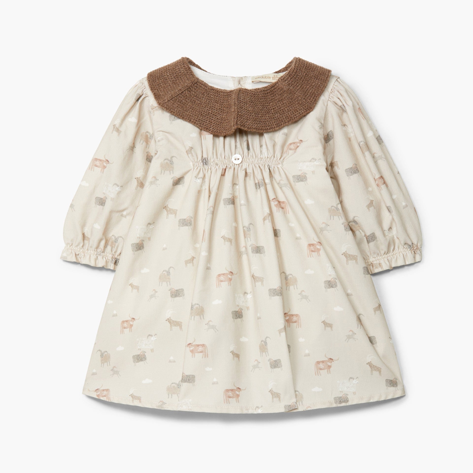 Vestido em bombazine com animais da floresta | YOU ARE SO KIND & SWEET - WEDOBLE