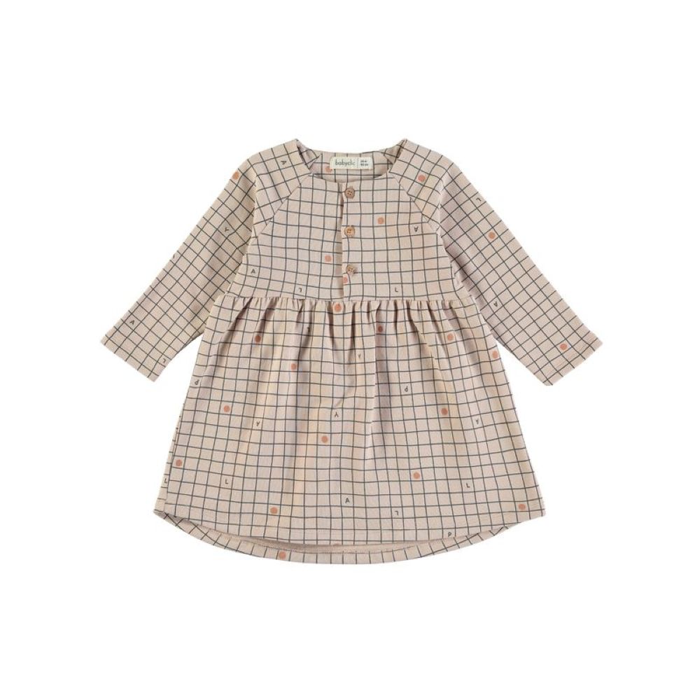 Vestido CHECKS NUDE - Babyclic